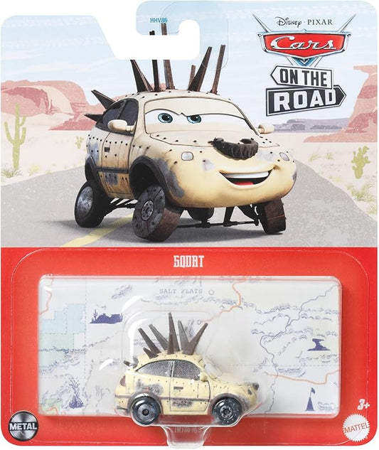 Disney Cars 2023 Mattel 1:55 Scale Diecast Metal Cars On The Road Series Road Rumbler Squat