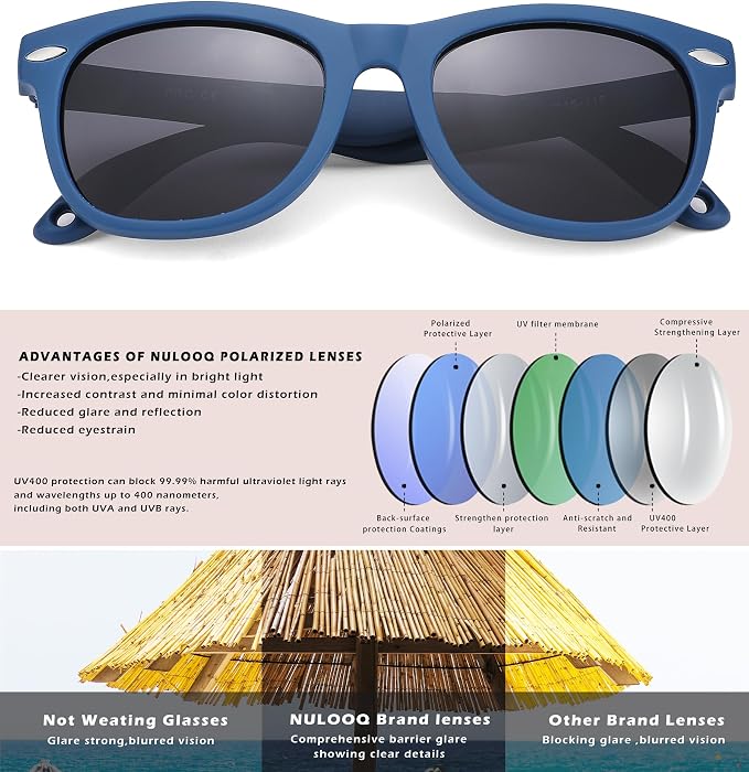 Polarized Baby Sunglasses with Strap - Unbreakable Flexible Infant Sunglasses for Toddlers Age 0-24 Months