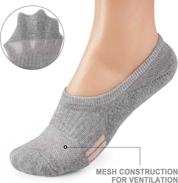 Gonii Womens No Show Socks Athletic Ankle Socks Cushioned Running Low Cut 5-8 Pairs