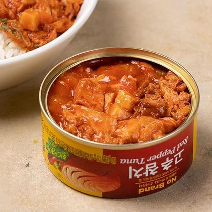 LENITH Korean Spicy Tuna with Yellowfin – Gochu Pepper Seasoned Tuna, Ready-to-Eat K-Food, Perfect for Rice, Salads & Crackers - 5.29 oz (150g) x 4 ea