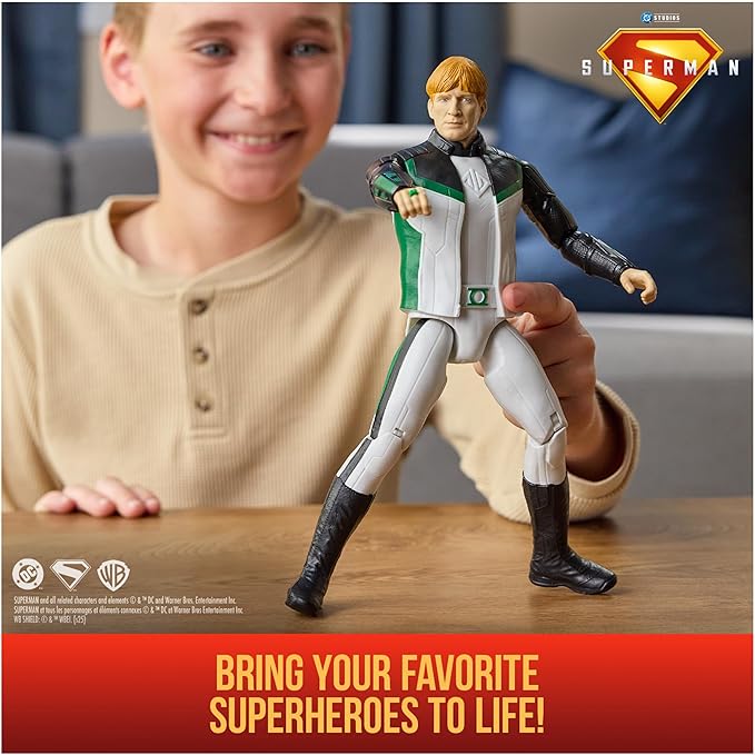 DC Comics, Superman Green Lantern 12-inch Superhero Action Figure, Kids Toys for Boys and Girls Pretend Play, for Ages 4 and Up