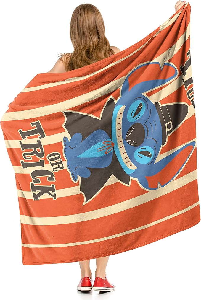 Northwest Lilo and Stitch Silk Touch Throw Blanket, 50" x 60", Trick Or Trick