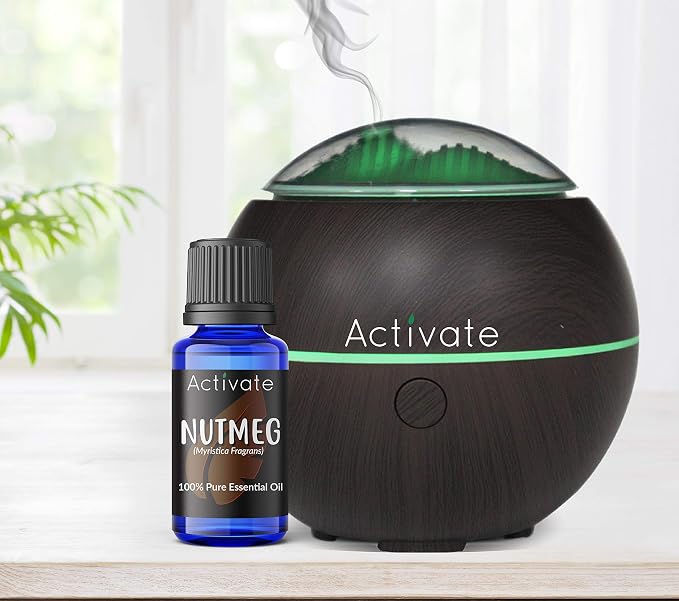 Activate Nutmeg Essential Oil 100% Pure, Premium Grade, Undiluted, Natural, Aromatherapy & Diffuser Use 10ml