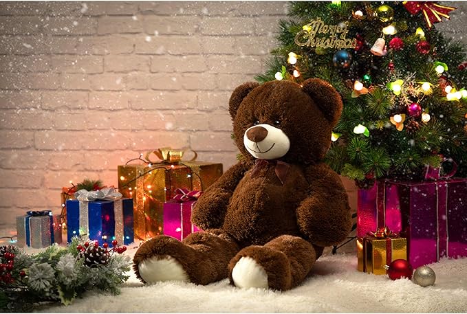 HollyHOME Teddy Bear Plush Giant Stuffed Animal Teddy Bear Love 36 inch Chocolate