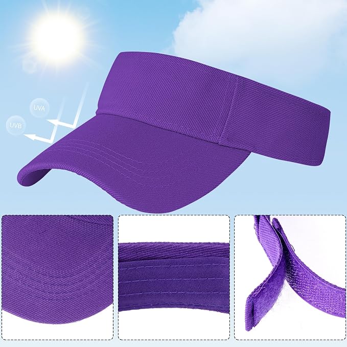 Marrywindix 1 Piece of Sport Wear Athletic Visor Sun Sports Visor Hat Visor Adjustable Cap for Women and Men