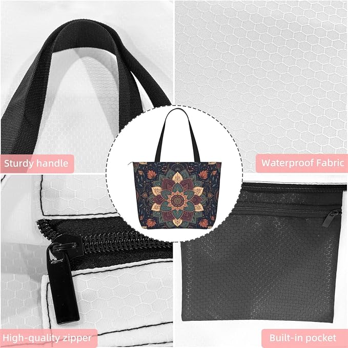 Christian Cross Jesus God Yoga Mat Bag for Women with Mats Bags Carrier Carryall Canvas Tote with Zipper Pocket, Polyester Gym Bag for Yoga Pilates Beach Travel Fitness Workout Gifts for Yoga Lovers