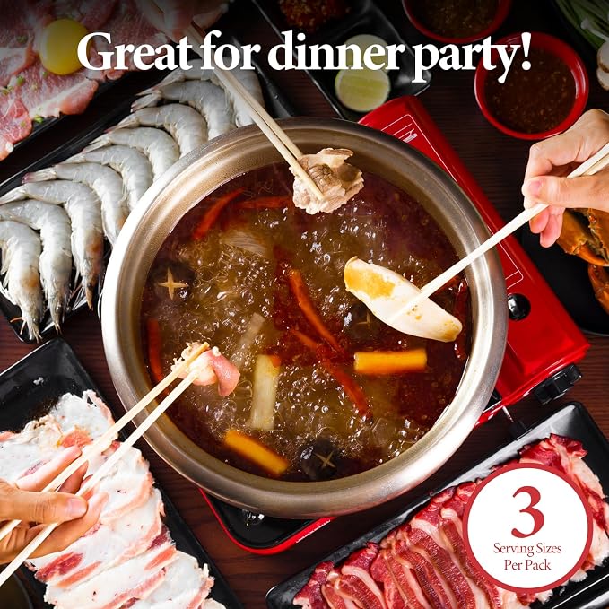 Wang Premium Hot Pot Soup Base Variety Pack | 4 Authentic Asian Flavors: Kimchi, Seafood, Spicy Vegetable & Bulgogi - Quick & Easy Hot Pot at Home, Ready in 3 Minutes