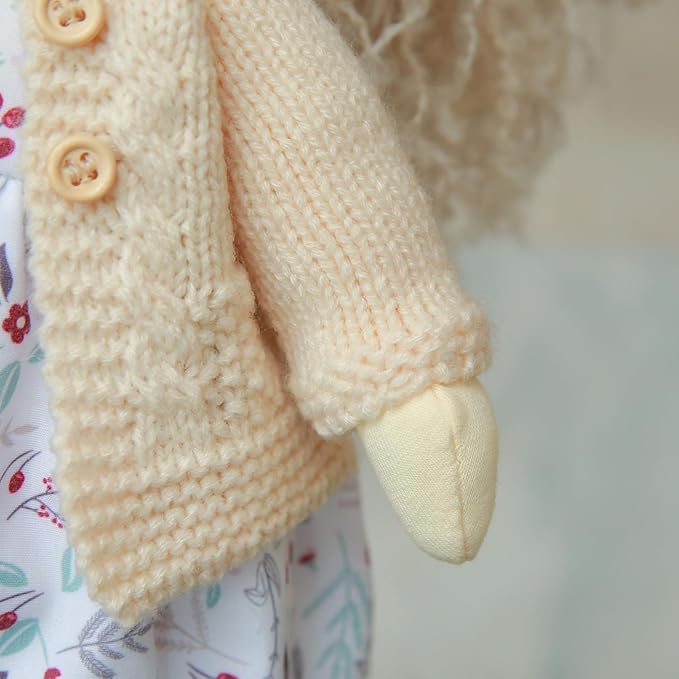 Waldorf Doll Handmade Rag Doll - Personalized Collectors Plush Doll for Kids Birthday Present with Beautiful Present Box-Kiki 12"