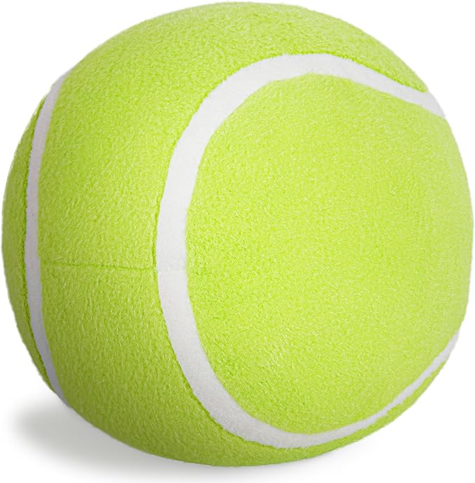Tennis Ball Plush, 11.8" Soft Tennis Stuffed Toy Tennisball Throw Pillow Fluffy Tennis Plushies Sport Theme Gift for Kids Boy & Girls Children