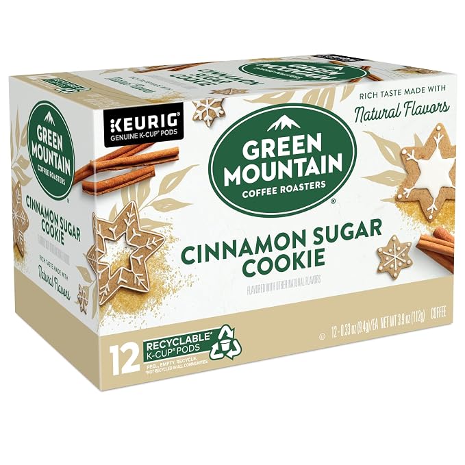 Green Mountain Coffee Roasters Cinnamon Sugar Cookie Coffee, Keurig Single Serve K-Cup Pods, 72 Count