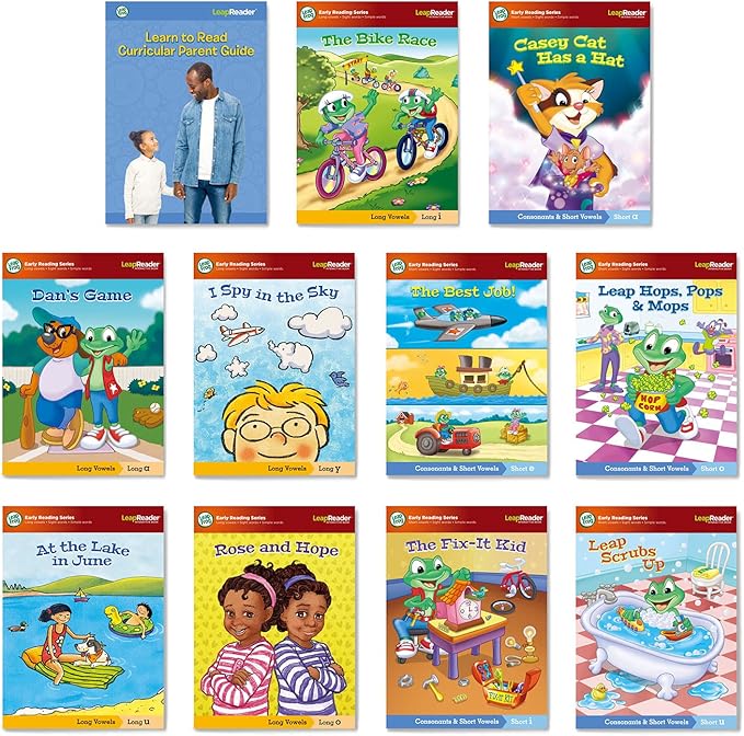 LeapFrog LeapReader System Learn to Read 10 Book Bundle
