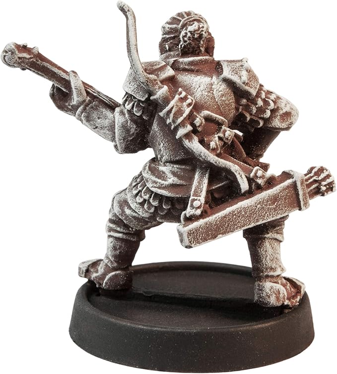 Male Human Bard Miniature Figure, 33mm - 100% Pewter Metal - Includes Slotted Creator Base - for 28mm Scale Table Top War Games - Designed & Made in USA
