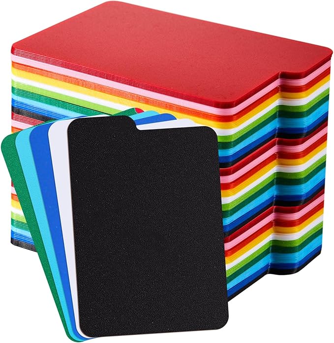 Lewtemi 100 Pcs Card Dividers PP Trading Card Page Dividers Playing Separator for Office and Sports Gathering Storage Supplies, 2.6 x 3.8 Inch, 10 Colors (Multicolor)
