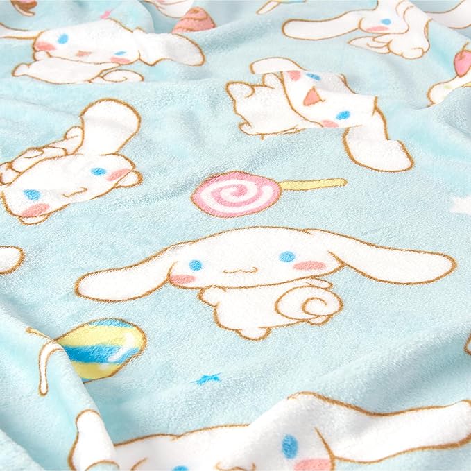 Northwest Cinnamoroll Sweet Treat Cinnamaroll Hugger Pillow & Silk Touch Throw Blanket Set, Stuffed Animal, 50x60 inches and 11 inch Plushie
