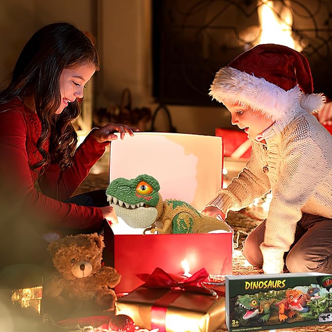 Dinosaur Toys for Kids Ages 3-7, Best Birthday Gifts for 3 4 5 6 7 Year Old Boys, Ideal Education Dino Toy with Mist Spray & Roaring Sounds