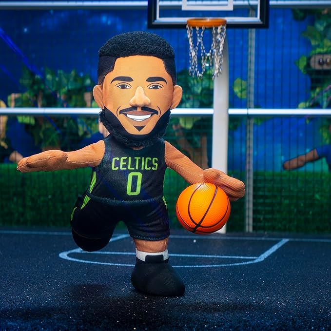 Bleacher Creatures Boston Celtics Jayson Tatum 10" NBA Plush Figure(City Edition '24-'25) - A Superstar for Play Or Display