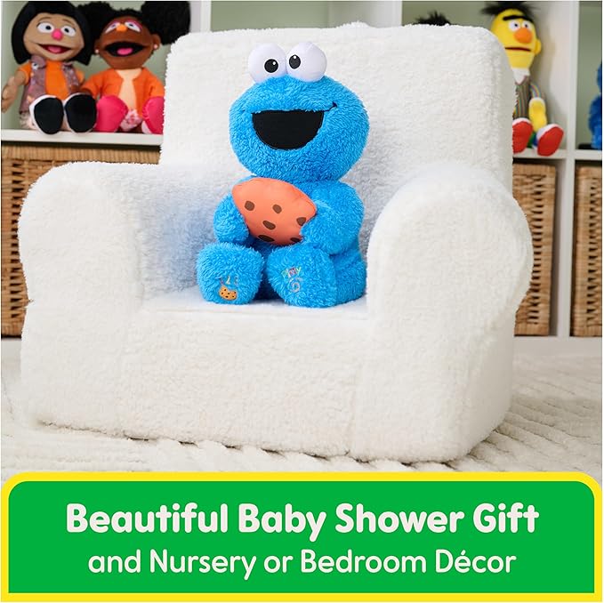 GUND Sesame Street Official Peek-a-Boo Cookie Monster Plush, Stuffed Animal Sensory Toy for Babies and Toddlers, Ages 1 and Up, Blue, 11”