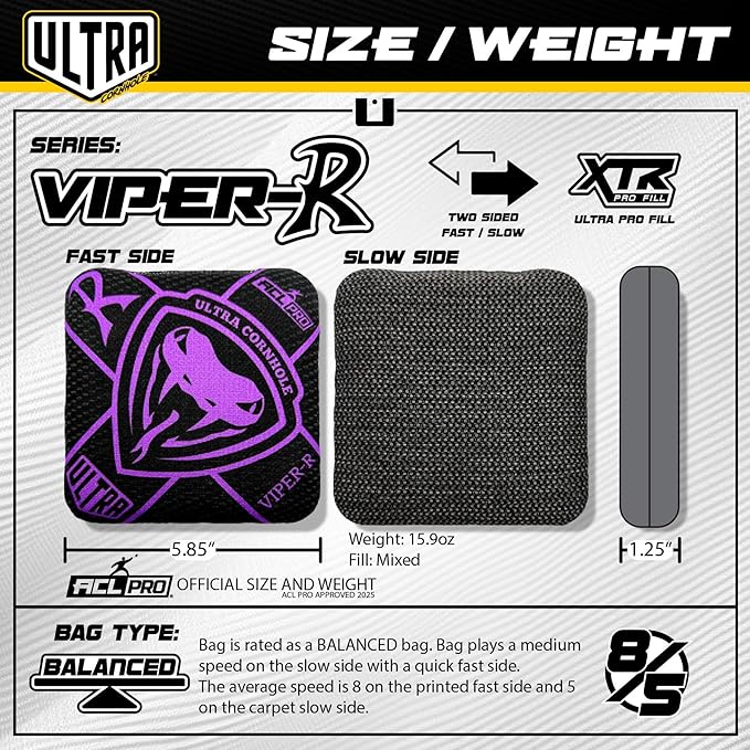 Bags Viper-R ACL Approved Cornhole Bag Set