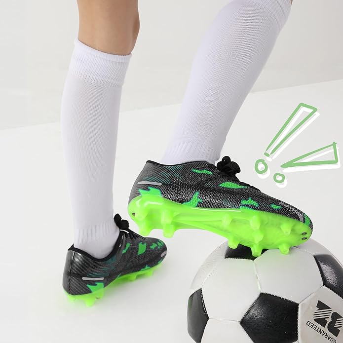 DREAM PAIRS Boys Girls Soccer Cleats Kids Football Shoes for Little/Big Kid
