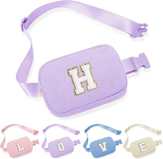 YOOLIFE Gifts for Girlfriend, Sister Niece Christmas Gifts for Women Teens Girls, Belt Bag for Girls, Thank You Gift Teen Girls Birthday Gifts Small Purple Belt Bag Fanny Pack Crossbody Bag (Purple H)