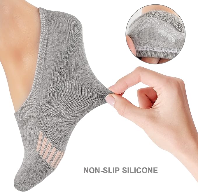 Gonii Womens No Show Socks Athletic Ankle Socks Cushioned Running Low Cut 5-8 Pairs