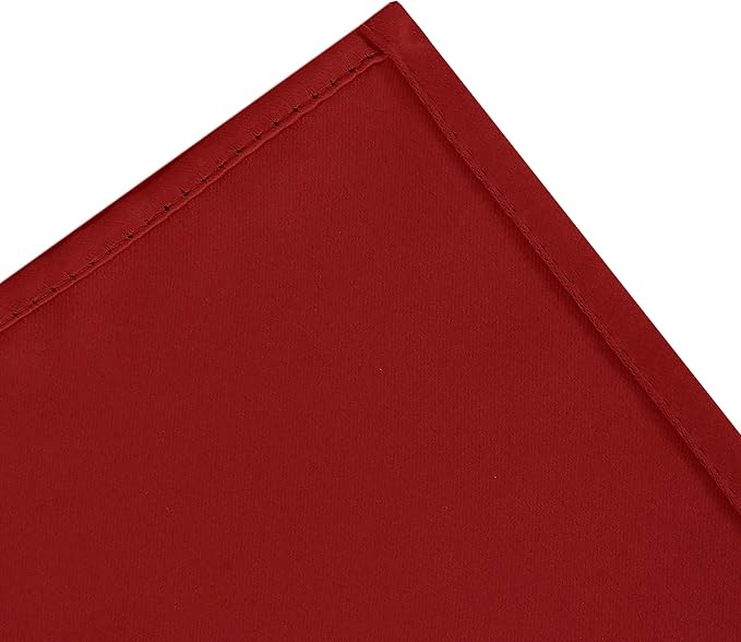 LEMOMO Blackout Curtains 66 x 95 inch/Red Curtains Set of 2 Panels/Thermal Insulated Room Darkening Bedroom Curtains
