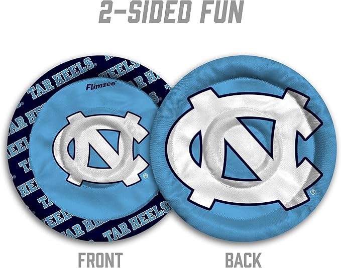 YouTheFan NCAA North Carolina Tar Heels Flimzee Bean-Bag Flying Disc