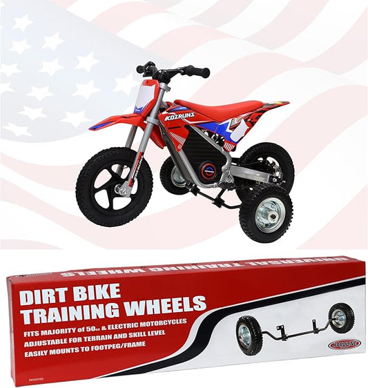 Hardline Products USA Wheels for Tots Training Wheels for OLALA, KDZRUNS, TUIBOKA Electric Dirt Bike 200W, 250W & 350W