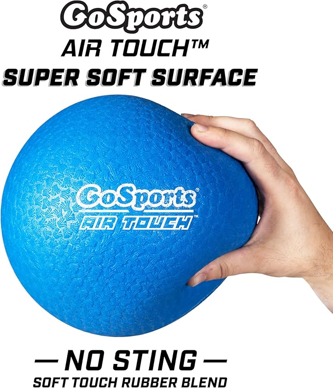 GoSports Playground Balls for Kids - Choose 8.5” or 10” Sizes - Heavy Duty Set of 6 with Carry Bag and Ball Pump