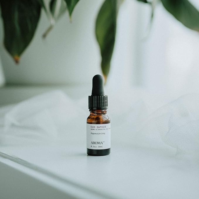 Aromatech Oud Saphir Aroma Essential Oil Blend: Luxury Hotel Inspired Aromatherapy with for Ultrasonic Diffusers & Nebulizers (10 mL)