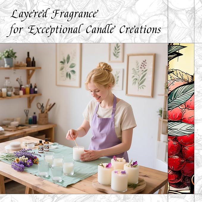 HIQILI Shadow Glass Fragrance Oil for DIY Soap & Candle, Floral Scent with Gardenia, Coconut & Sandalwood, Essential Oil for Diffusers - 1 Fl Oz