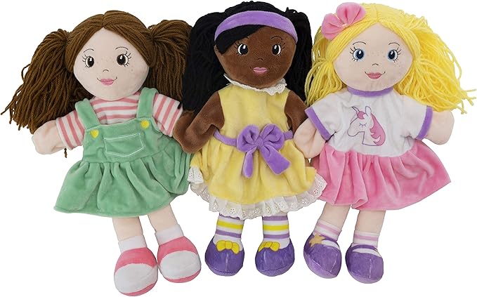 Playtime by Eimmie Hand Puppets for Kids (Kaylie) - 14" Soft Plush Toy for Boys & Girls, Pretend Play, Storytelling, Theater, Imaginative Fun, Educational Puppet for Toddlers & Children Ages 3+