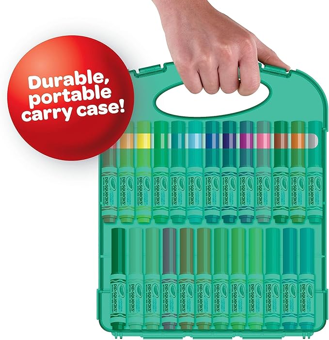 Crayola Pip-Squeaks Washable Marker Set (65ct), Essential Easter Basket Stuffers, Coloring Set, Drawing Art Supplies for Kids, Spring Craft Kit, Travel Activity, Gifts for Kids