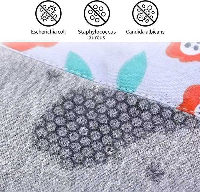 Graphene Reusable Incontinence Pads (6 Pack) - Washable Cloth Menstrual Pads for Heavy Flow, Leakproof Overnight Postpartum Pads for Women & Elderly, Odor Control & High Absorbency (Assorted Colors)