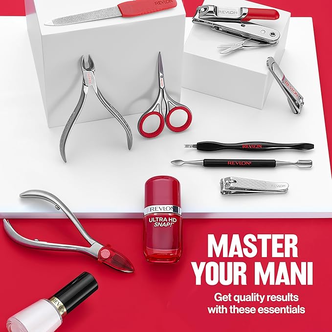 Revlon Catch-All Nail Clipper, Manicure Tool with a Contoured Blade & Built-in Nail Catcher for Mess-Free Grooming, 1 Count