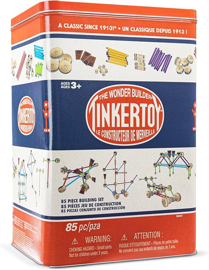 Retro Building Set Tin - 85 Pieces