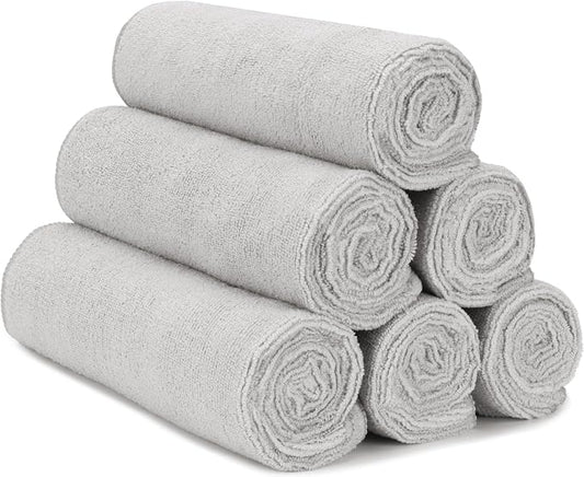 S&T INC. Microfiber Gym Towels, Yoga Towel for Home and Gym Bag, 16 Inch x 27 Inch, 6 Pack