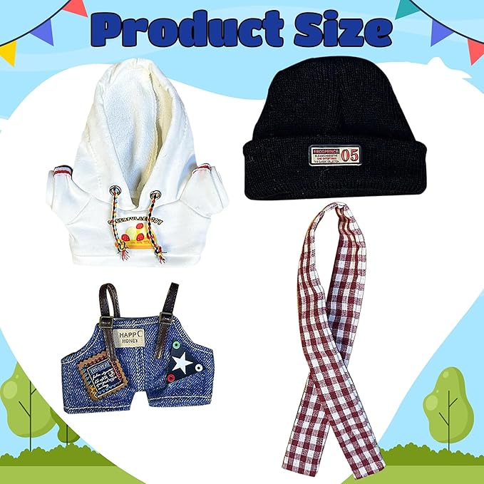 Clothes Fit for 17CM Doll, Fashion Doll Clothes Outfit Set Cute Theme Designer Toys Dress Accessories for Collector Fans Display (White Forest)