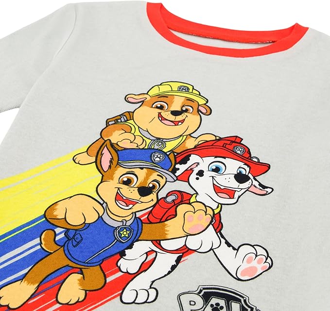 Nickelodeon Boys' Paw Patrol 6-piece Snug-fit Cotton Pajama Set, Soft & Cute for Kids