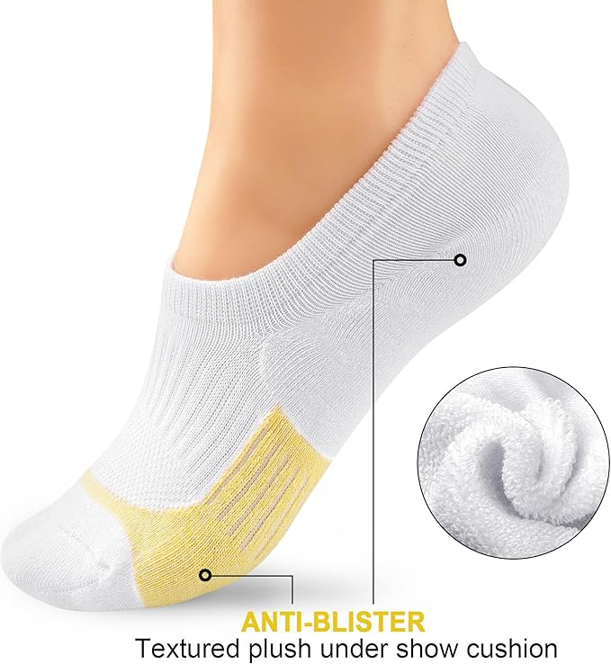 Gonii Womens No Show Socks Athletic Ankle Socks Cushioned Running Low Cut 5-8 Pairs