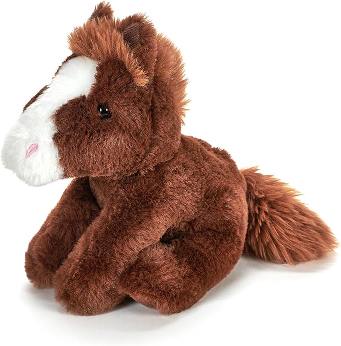 The Petting Zoo Floppy Horse Stuffed Animal Plushie, Gifts for Kids, Wild Onez Wildlife Animals, Horse Plush Toy 8 inches