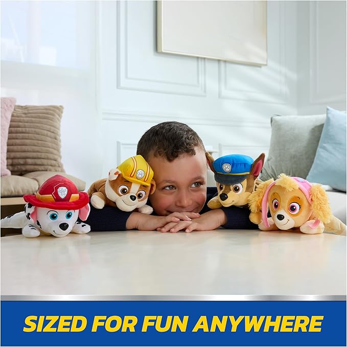 Paw Patrol GUND Skye Plush, Bean Bag Kids Toys, Lounging Skye Plush Toy, Weighted Stuffed Animal, Sensory Toy for Ages 1 and Up, 8”