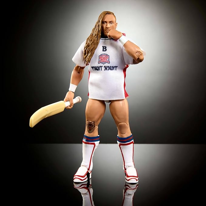 Mattel WWE Elite Action Figure & Accessories, Series #110 Butch 6-inch Collectible with 25 Articulation Points & Swappable Hands
