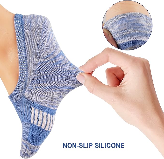 Gonii Womens No Show Socks Athletic Ankle Socks Cushioned Running Low Cut 5-8 Pairs