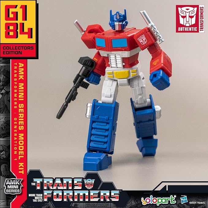YOLOPARK Transformers Toys 6-Pack G1 Action Figures,Highly Articulated Optimus Prime,Bumblebee,Megatron,Soundwave,Grimlock,Starscream Transformer Toys for Kids Age 8 and Up,No Converting