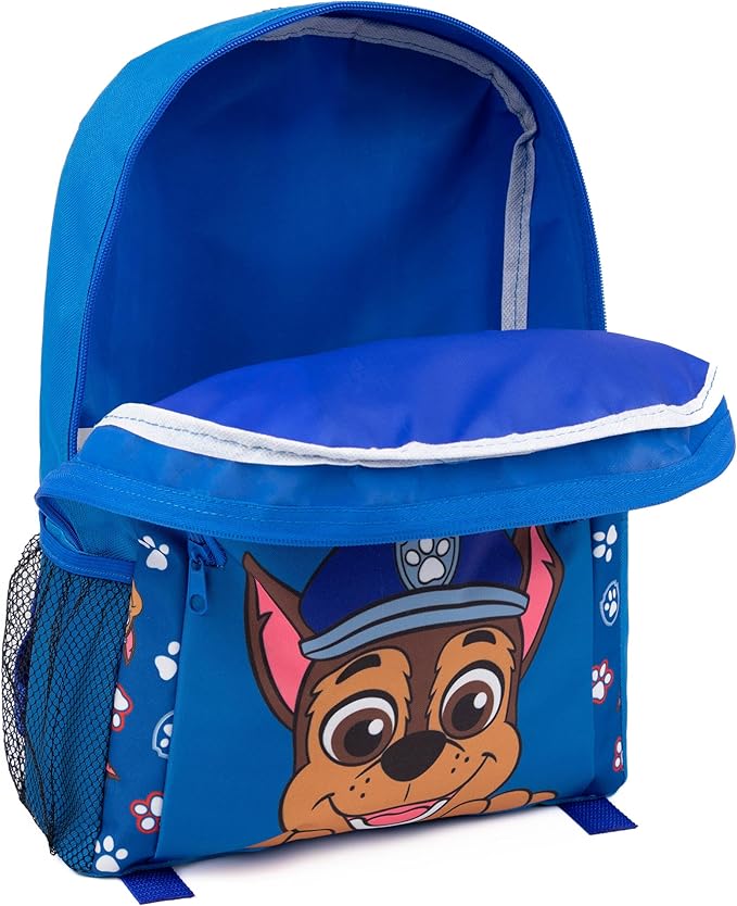 Paw Patrol Chase Kids Blue Backpack Rucksack Adjustable Straps School Bag Spacious Organised Daypack Nursery Schoolbag