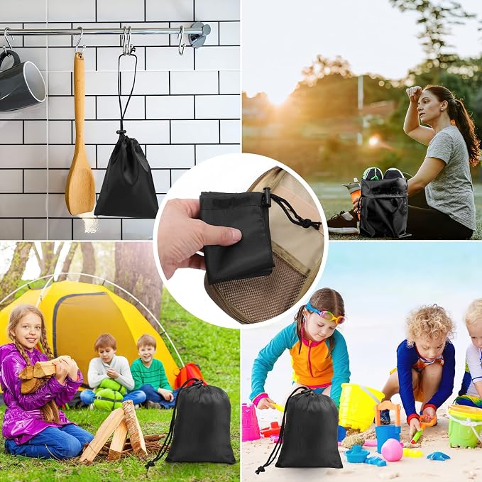 iMucci Upgrade Drawstring Bag Sack Nylon Bag Ditty Bag for Gym Traveling, Hiking, Yoga, Shopping