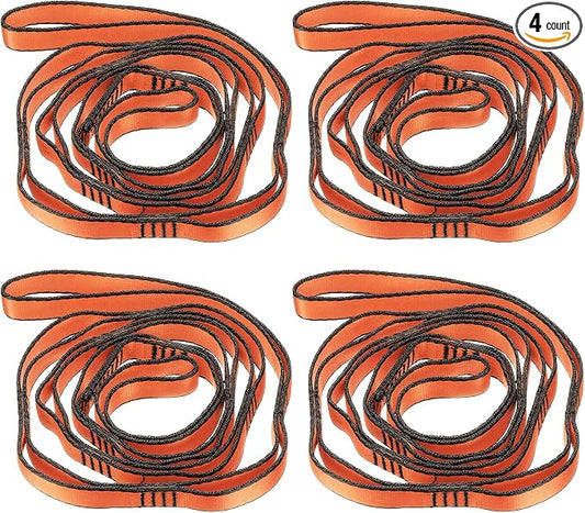 PATIKIL Daisy Chain Straps, Strong Climbing Strap Adjustable Nylon Chain Sling with Loops for Aerial Yoga Hammock Swing