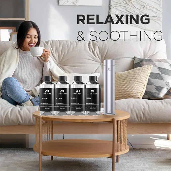 Cabana Diffuser Oil 50mL - Hotel Scented Essential Oils for Home - Lemon, Bergamot, Jasmine, Amber & Musk - Inspired by The Ritz Carlton - Antal Hayat Luxury Aromatherapy Oil