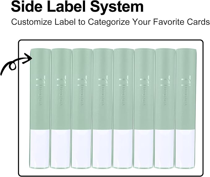 Top Loader Binder for Cards, 9 Pocket, Holds Up to 360 Toploaders with Ringless 20 Double-Sided Sleeves, Side Loading Top Loader Card Binder with Zipper for Trading Sports Cards in 3" x 4" Toploaders